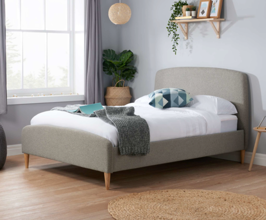 Quebec King Bed - Grey