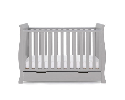 Stamford Mini Cot Bed + Moisture Mangment Mattress - Warm Grey