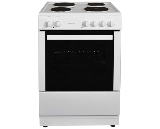 Statesman NAPIER60EW 60cm Single Cavity Electric Cooker White