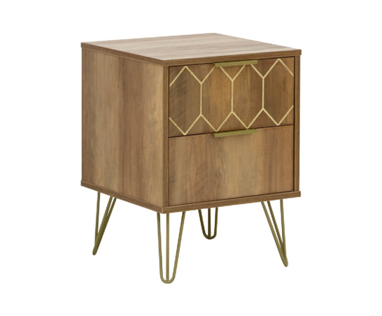 Orleans 2 Drawer Bedside Mango