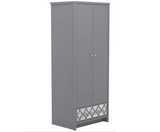 Arianna 2 Door 1 Drawer Wardrobe Cool Grey