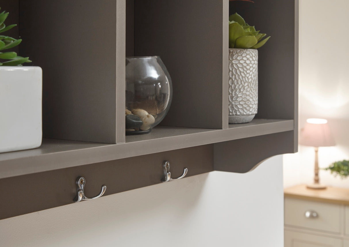 Kempton Wall Rack Grey