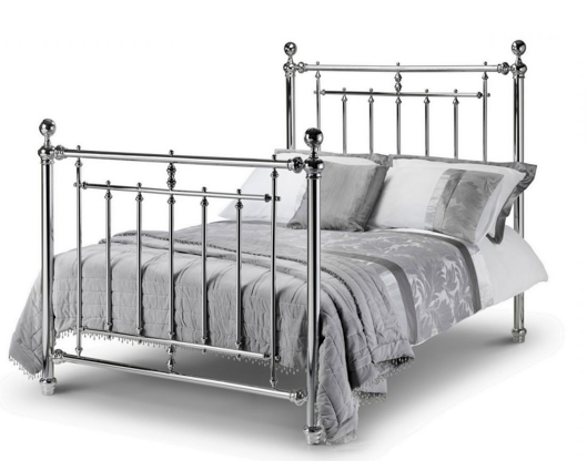 EMPRESS CHROME BED 150CM