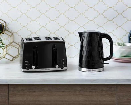 Russell Hobbs Honeycomb Kettle & 4 Slice Toaster