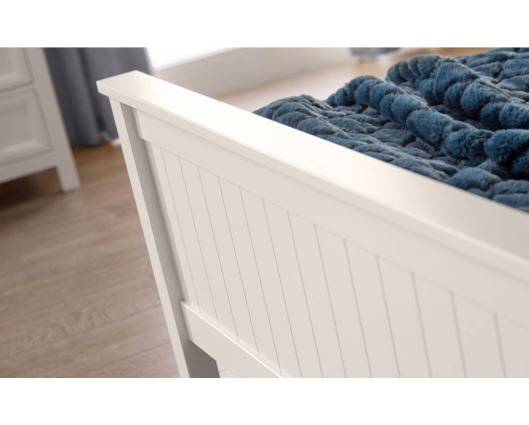 Maine King Bed - Surf White