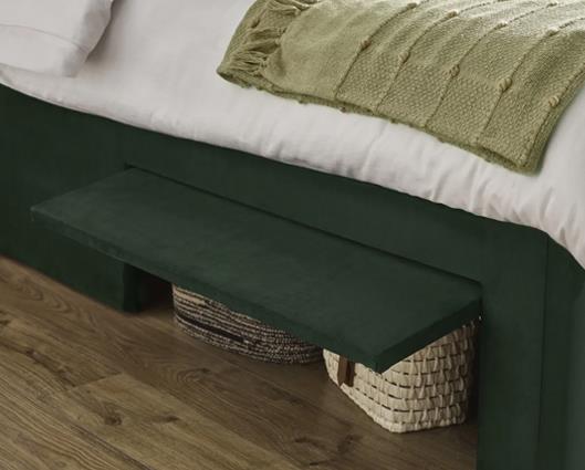Leila Dual Storage Door Bed Bottle Green - Double