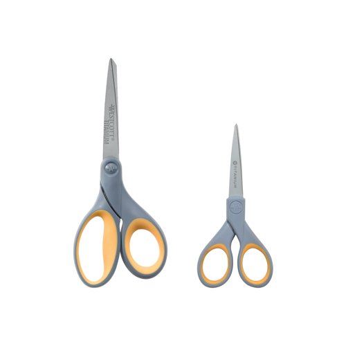 Westcott Titanium Twin Pack Scissors 130&#47;180mm E-13824 00