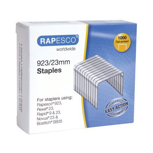 Rapesco 923&#47;23mm Staples (1000 Pack) 1242