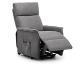 HELENA RISE & RECLINE CHAIR - CHARCOAL FABRIC