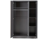 MALVERN 3 DOOR WARDROBE - GREY