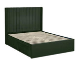 Leila Dual Storage Door Bed Bottle Green - Double