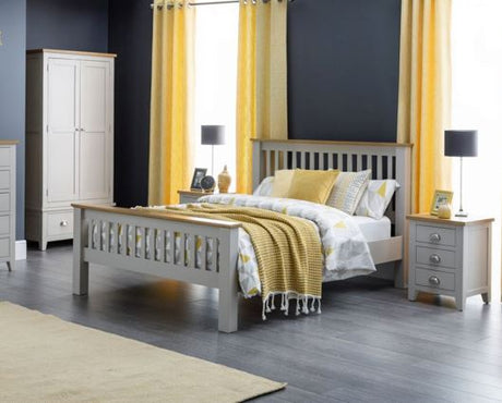 Richmond King Bed - Grey & Oak