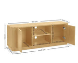 Louis Light Oak Effect Fluted TV Unit Light Oak