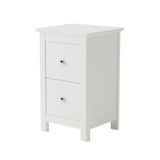 Nairn White 2 drawer petite bedside cabinet