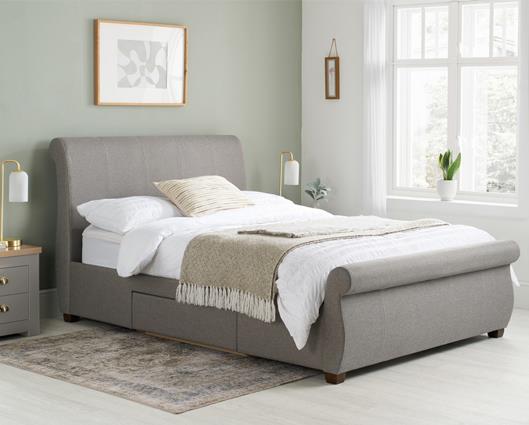 Lancaster Double Bed - Grey