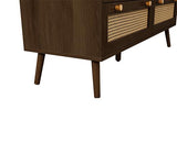 Croxley 7 Drawer Rattan Chest - Walnut