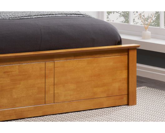 Phoenix Double Ottoman Bed - Oak