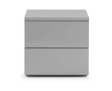MONACO 2 DRW BEDSIDE - GREY GLOSS