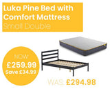 Luka Bed with SleepSoul Comfort Mattress - Small Double