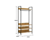 Zahra Open Wardrobe with 4 Shelves