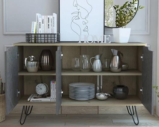 Manhattan Medium Sideboard with 3 Doors