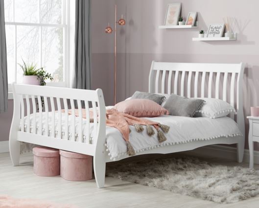 Belford Double Bed - White