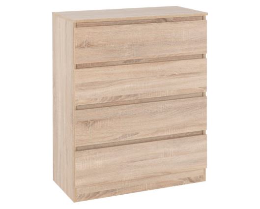 Malvern 4 Drawer Chest - Sonoma Oak Effect