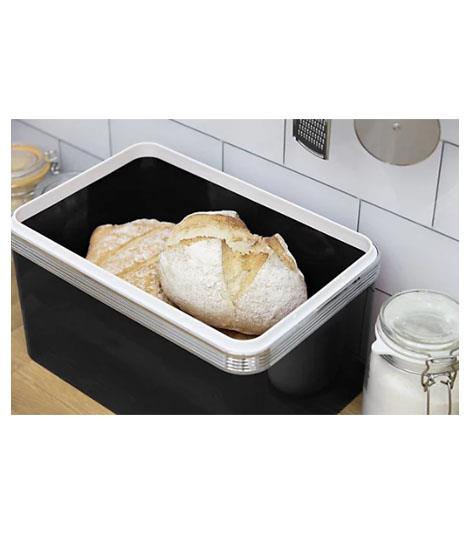 Retro Bread Bin - Black