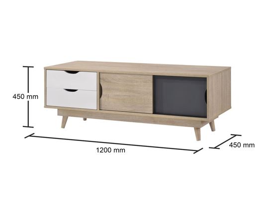 2 Door & 2 Drawer TV Unit