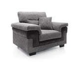 Samson Armchair - Black & Grey