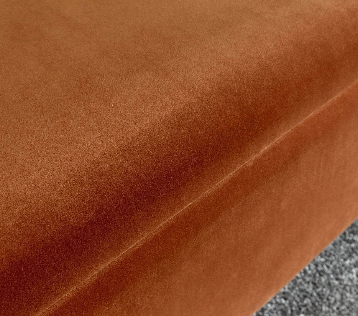 Mystica ottoman storage bench russet