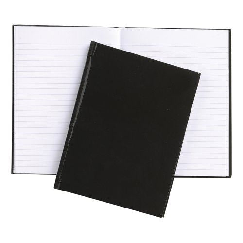 5 Star Office Notebook Casebound 70gsm Ruled 192pp A6 Black (Pack of 10)