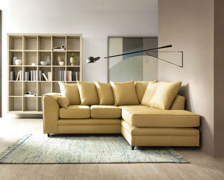 Darcy Right Hand Facing Corner Sofa-Mustard