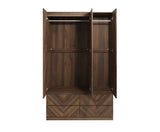 Catania 3 Door 4 Drawer Wardrobe Royal Walnut
