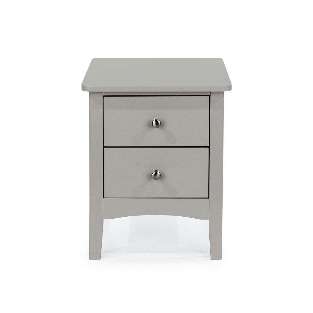 Como 2 Petite Drawer Bedside Cabinet-Light Grey