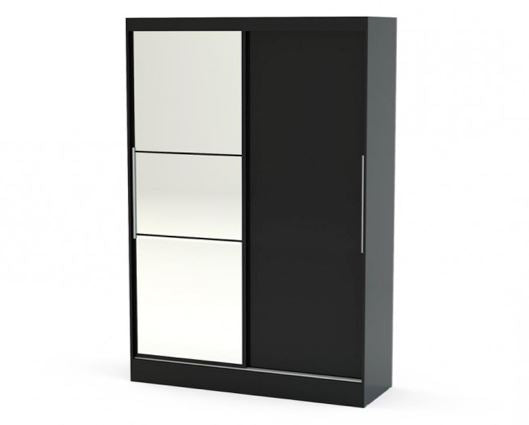 Lynx 2 Door Sliding Wardrobe With Mirror