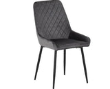AVERY DINING CHAIR (X2 PER BOX) - GREY VELVET