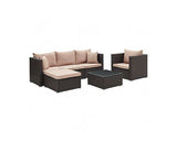 Hanoi Brown Sofa Set w/ Brown Cushions