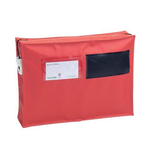 Versapak Mail Pouch with Gussett 355x250x75mm Small Red ZG1T2SEAL