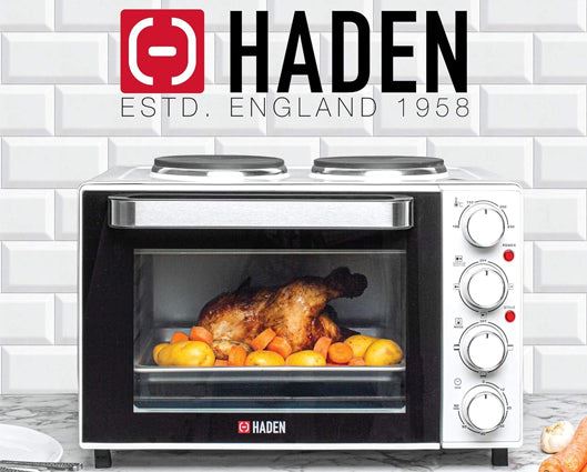 Haden 25L Tabletop Mini Oven with Double Hob