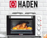 Haden 25L Tabletop Mini Oven with Double Hob