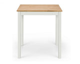 COXMOOR SQUARE DINING TABLE 75CM - WHITE & OAK