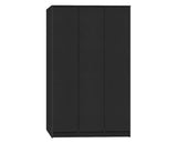 MALVERN 3 DOOR WARDROBE BEDROOM SET - BLACK