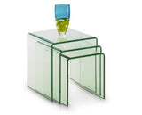 AMALFI BENT GLASS NEST OF TABLES