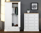 Devon 5 Drawer Chest White