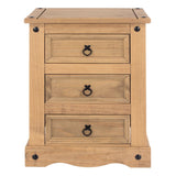 Corona Premium 3 Drawer Bedside Cabinet