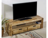 Surrey Solid Wood TV Stand With 2 Drawers