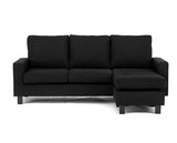 Capri Right Facing Corner Sofa-Black