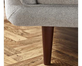 Remy Fabric 2 Seater Sofa Light Grey