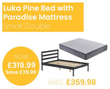 Luka Bed with SleepSoul Paradise Mattress - Small Double